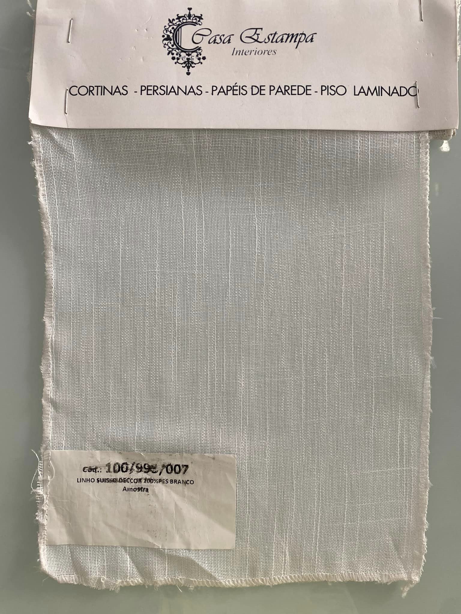 Gaze de Linho Sintético Branco