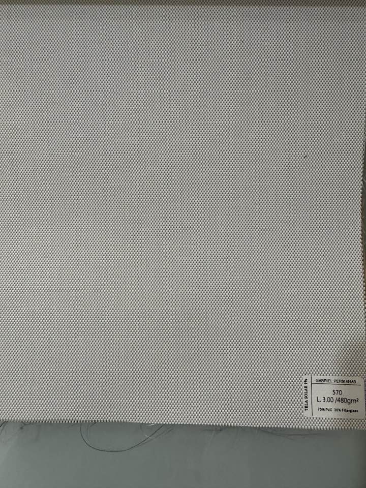 Gabriel Persianas Tela Solar 1% Cinza Claro 570