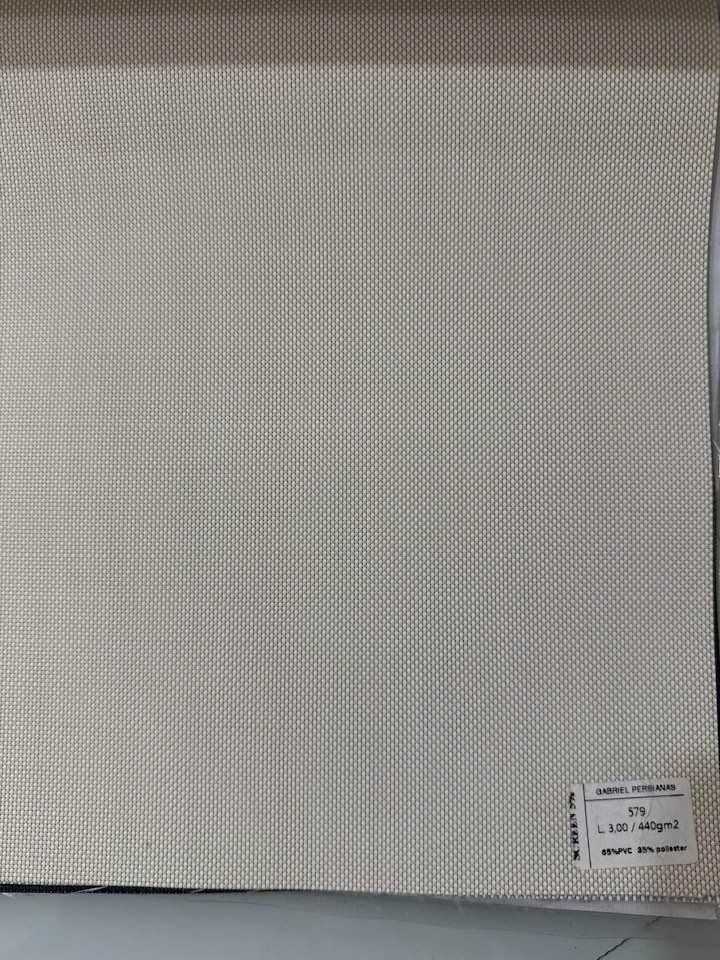 Gabriel Persianas Tela Solar 5% Bege 579