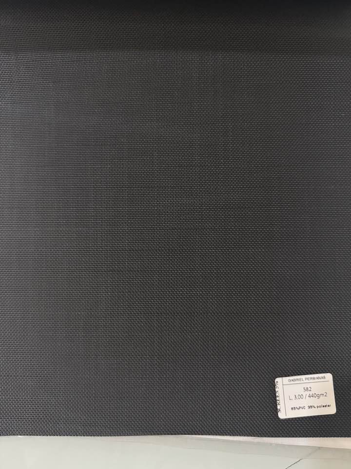Gabriel Persianas Tela Solar 5% Preto 582