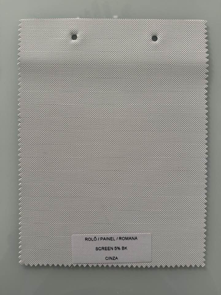 Coimbra Screen Tela Solar 5% Blackout Cinza