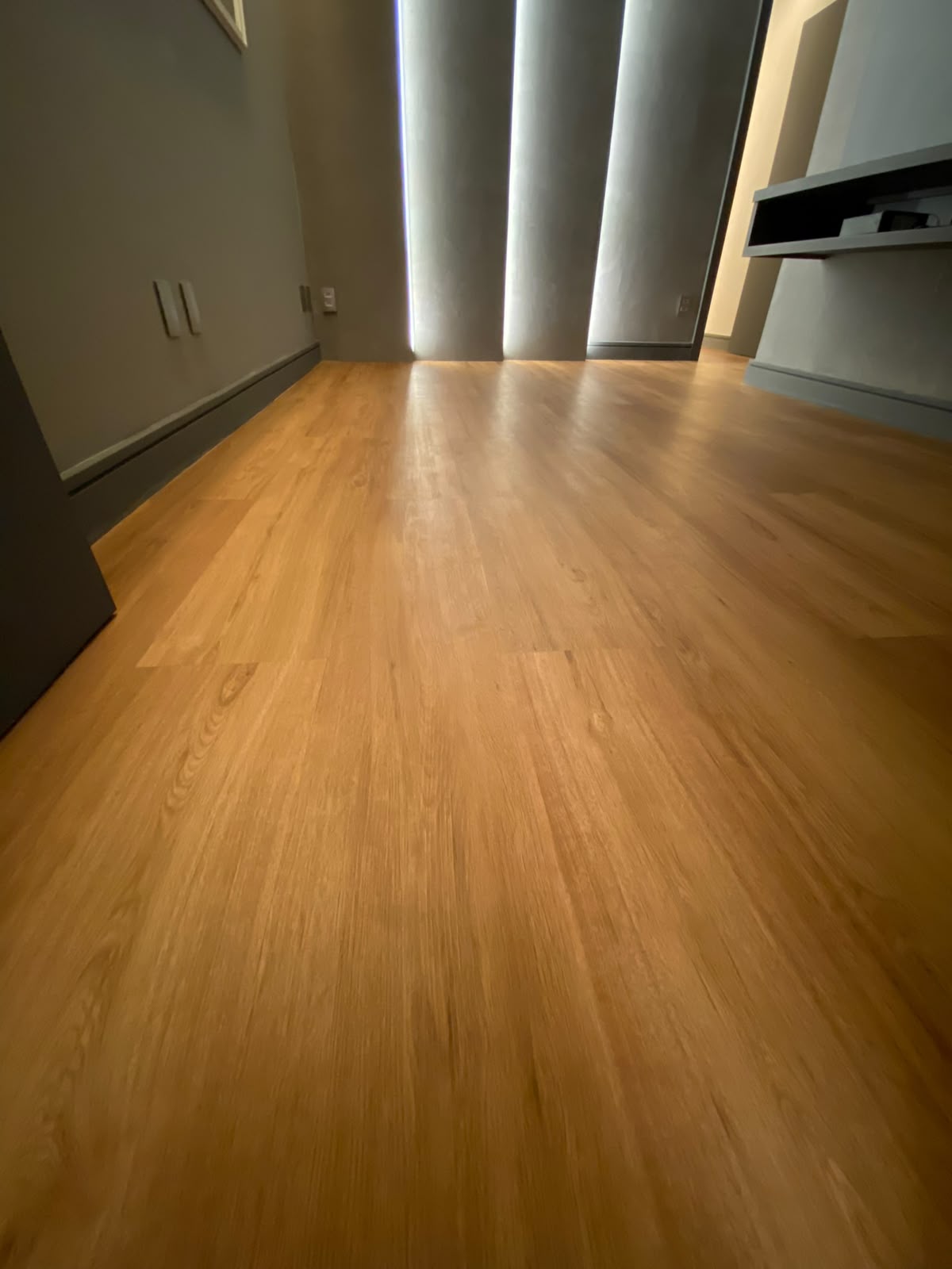 Piso vinílico instalado